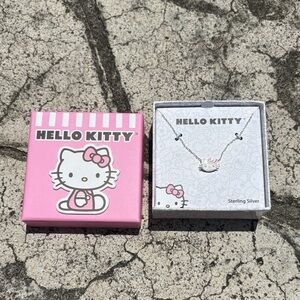 Hello Kitty Pink and White Necklace Set